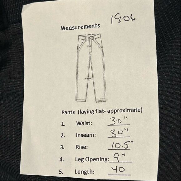 Banana Republic Men's Black Wool Dress Pants Size 30 Formal Trousers - Picture 10 of 10